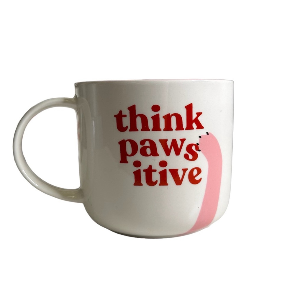 NWT Parker Lane Think Pawsitive ceramic mug / coffee tea mug